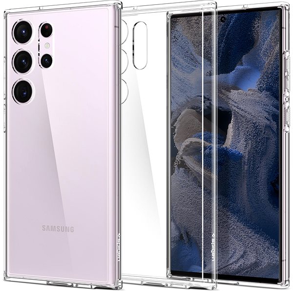 Telefon tok Spigen Ultra Hybrid Clear Samsung Galaxy S23 Ultra tok ...