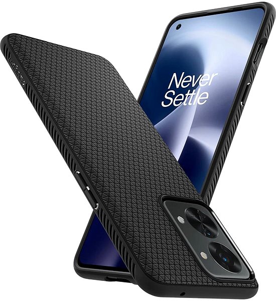Kryt na mobil Spigen Liquid Air Black OnePlus Nord 2T 5G ...