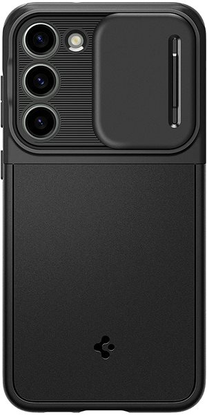 Kryt na mobilný telefón Spigen Optik Armor Black Samsung Galaxy S23
