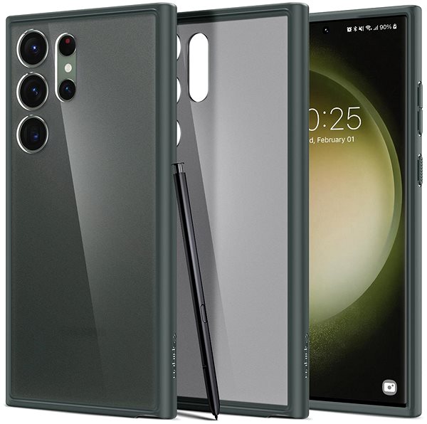 Telefon tok Spigen Ultra Hybrid Frost Green Samsung Galaxy S23 Ultra tok ...
