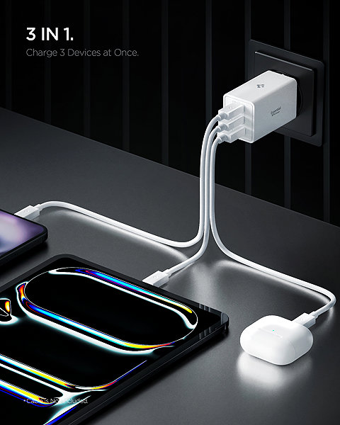 Wall Charger Spigen Essential 67W Wall Charger EE673EU White ...