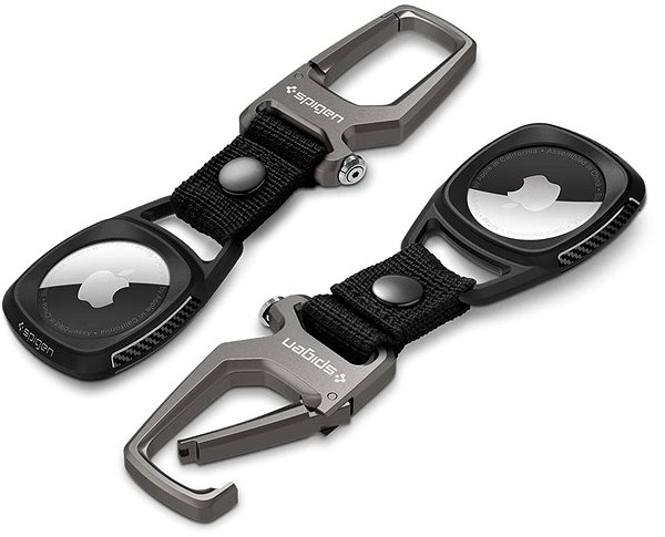 AirTag Key Ring Spigen Rugged Armor Black Apple AirTag Features/technology