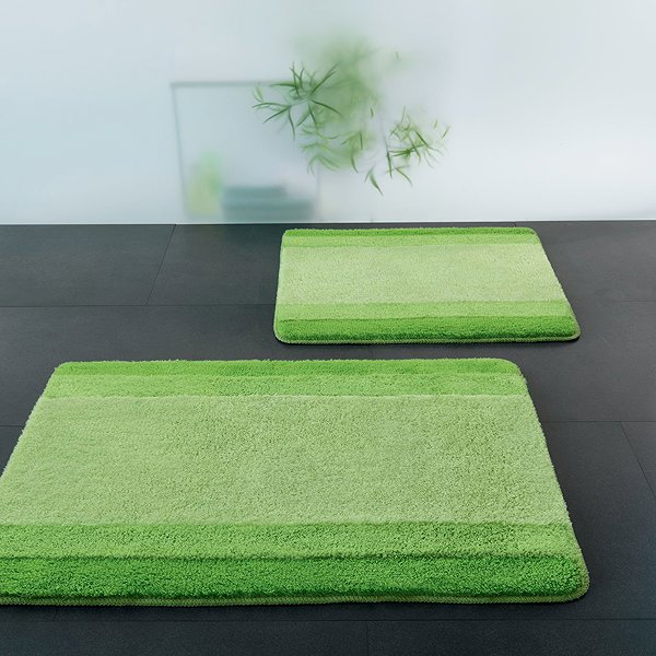 Fürdőszobai szőnyeg Spirella Fürdőszobaszőnyeg Balance, 60 × 90 cm, zöld ...