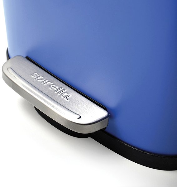 Rubbish Bin Spirella pedal bin Akira, royal blue, steel, 5 l ...