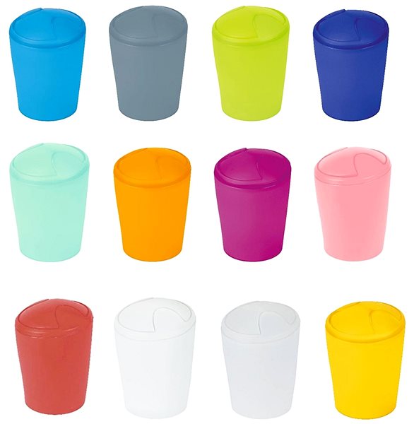 Rubbish Bin Spirella Tipping bin Move, red, plastic, 5 l ...
