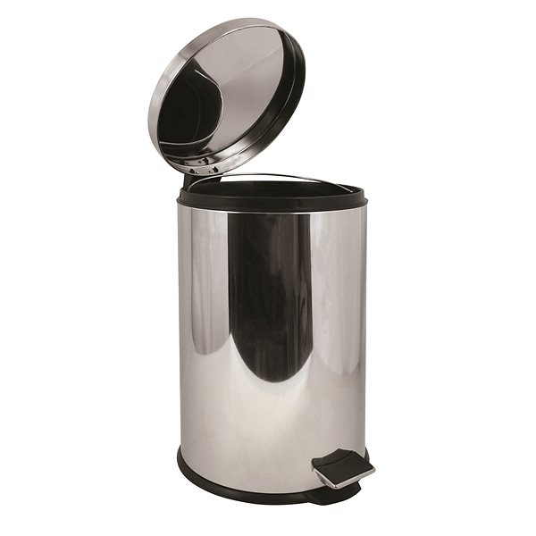 Rubbish Bin MSV pedal bin stainless steel, 20 l ...