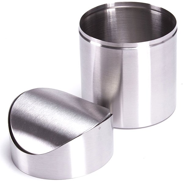 Rubbish Bin MSV waste bin stainless steel, 1,5 l ...