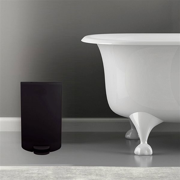 Rubbish Bin MSV pedal bin Osaki, black, plastic, 3 l ...