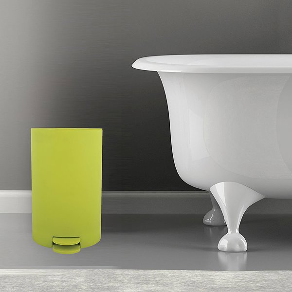 Rubbish Bin MSV pedal bin Osaki, pistachio green, plastic, 3 l ...