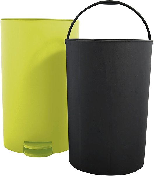 Rubbish Bin MSV pedal bin Osaki, pistachio green, plastic, 3 l ...