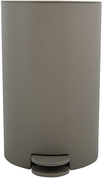 Rubbish Bin MSV pedal bin Osaki, matt grey-brown, plastic, 3 l ...