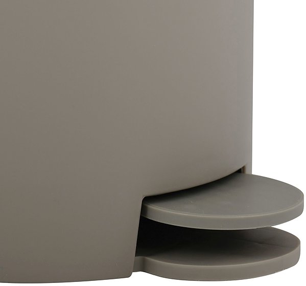 Rubbish Bin MSV pedal bin Osaki, matt grey-brown, plastic, 3 l ...