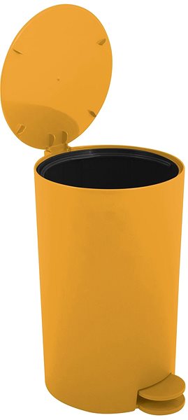Rubbish Bin MSV pedal bin Osaki, saffron yellow, plastic, 3 l ...