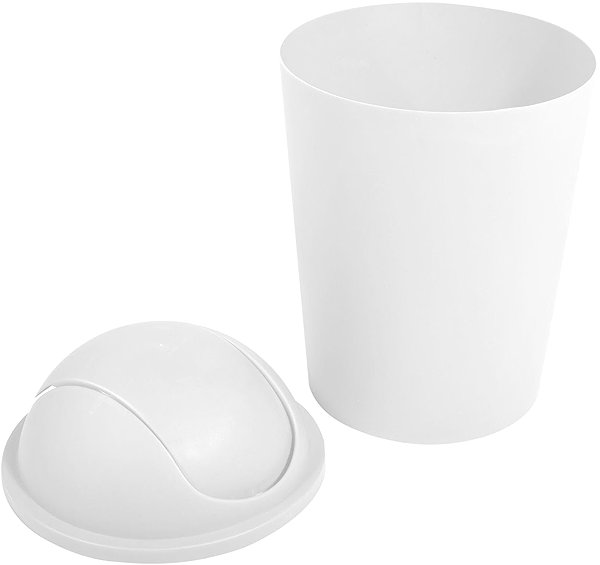 Rubbish Bin MSV tipping basket Ako, white, plastic, 5,5 l ...