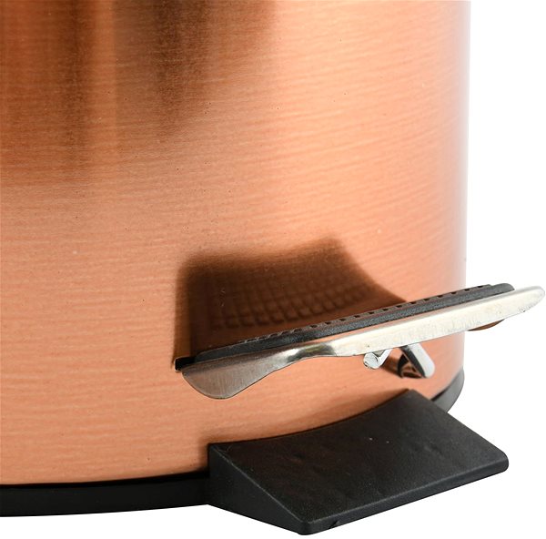 Rubbish Bin MSV pedal bin copper, steel, 3 l ...