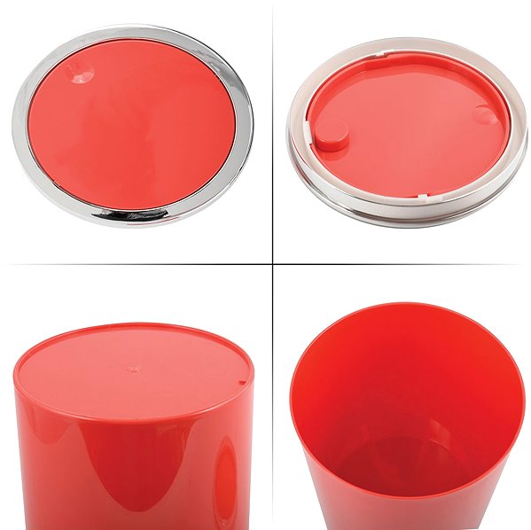 Rubbish Bin MSV Dump bin Kamaka, red, plastic, 6 l ...