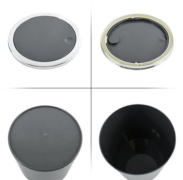 Rubbish Bin MSV Dump bin Kamaka, grey, plastic, 6 l ...