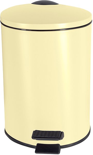 Rubbish Bin Spirella pedal bin Adelar, matt yellow, steel, 3 l ...