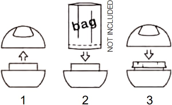 Rubbish Bin Spirella Mini Dumpster Bowl Matt, matt red, plastic, 1 l ...