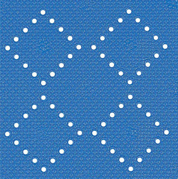 Anti-slip bath mat Spirella anti-slip shower mat Alaska, blue, PVC, 55 × 55 cm .
