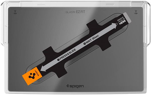 Ochranné sklo Spigen Tesla Screen Protector tR EZ Fit 1 Pack FC black Model S/X(2021/2022) 17