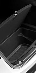 Csomagtér tálca Spigen Tesla Car Mat Rear Trunk Storage Black Tesla Model Y ...