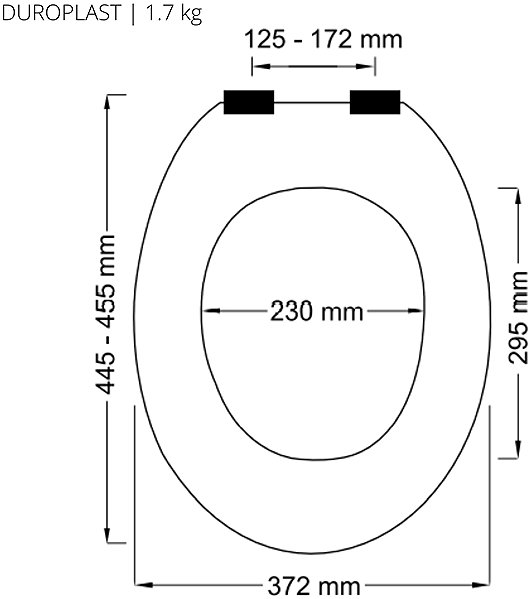 WC doska Spirella Neela WC doska, duroplast Thermodur, matná terakota ...