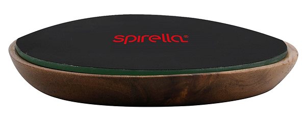 Spirella Alesia oval cosmetic mirror with a wooden oval base.