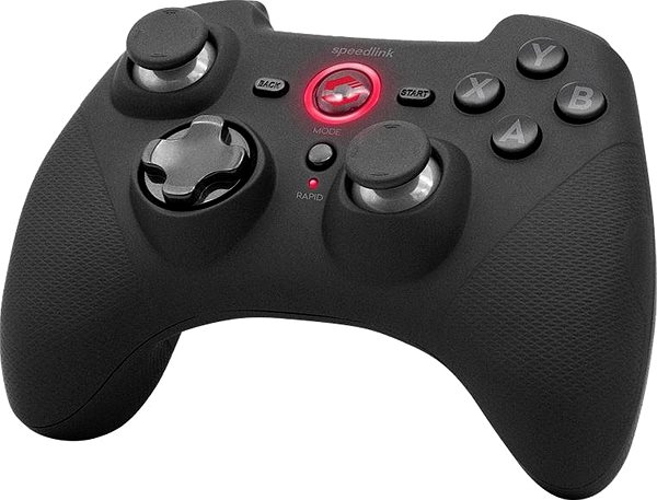 Gamepad Speedlink RAIT Gamepad - Wireless - for PC / PS3 / Switch, rubber-black Oldalnézet