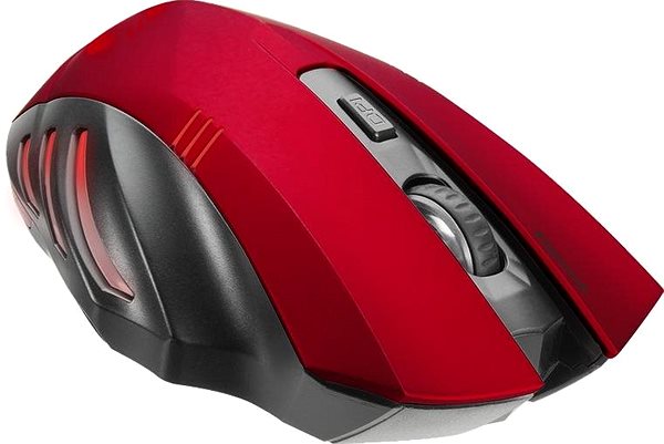 Gaming-Maus Speedlink FORTUS Gaming Mouse - Wireless - schwarz - Funkmaus Seitlicher Anblick