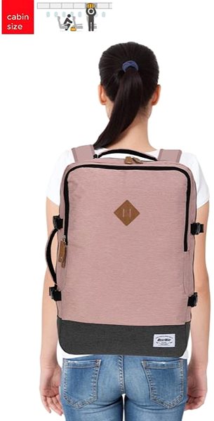Backpack Bestway Cabin pro print 40 l, pink .
