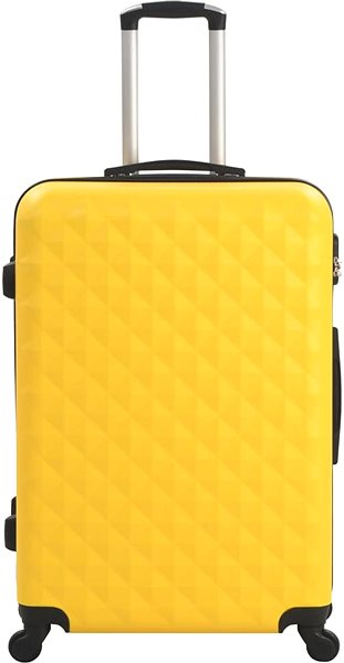 Sada kufrov Súprava škrupinových kufrov na kolieskach, 3 ks, žltá ABS, 91890 ...
