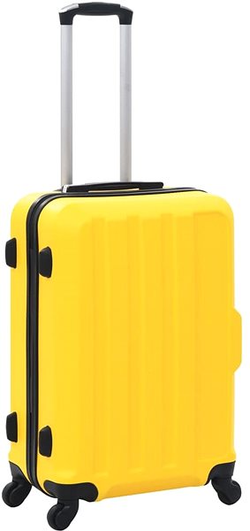 Sada kufrov Súprava škrupinových kufrov na kolieskach, 3 ks, žltá, ABS ...