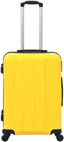 Sada kufrov Súprava škrupinových kufrov na kolieskach, 3 ks, žltá, ABS ...
