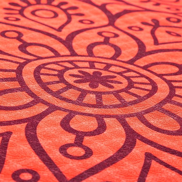 Fitness szőnyeg SPOKEY Mandala Lazacszín 4 mm, pánttal, 180 x 60 cm ...