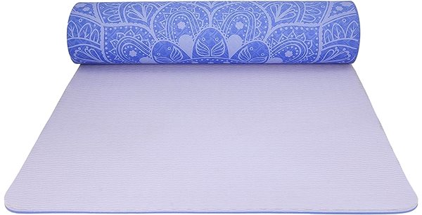 Jogamatka Lifefit YOGA MAT MANDALA DUO, 183x58x0,6cm, modrá Screen