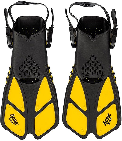 Búvár szett ACRA gyerek snorkeling szett, 3in1, sárga ...