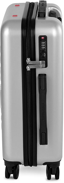 Travel suitcase Compactor Hybrid Luggage S Vacuum System 55×20×40 cm, silver .