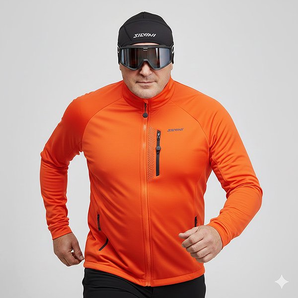 Bike jacket SILVINI Anteo MJ1743 ruby-black 3XL .