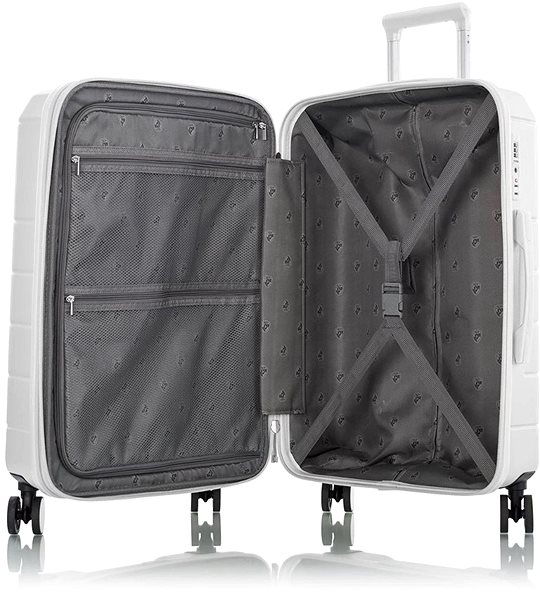 Heys Neo M White suitcase.