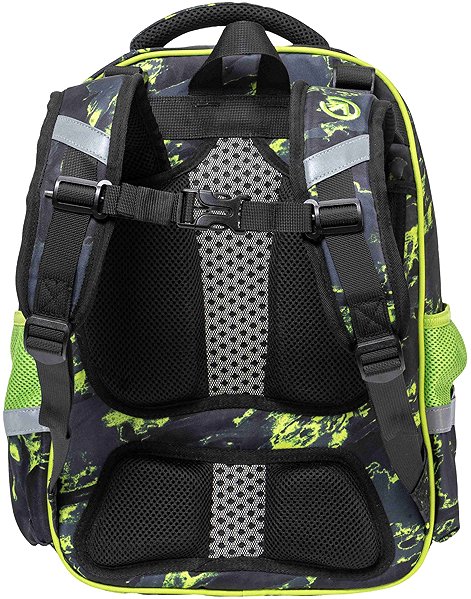 School Backpack Meatfly Max Lime Mossy .