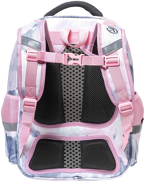 School Backpack Meatfly Max Clouds Pink .