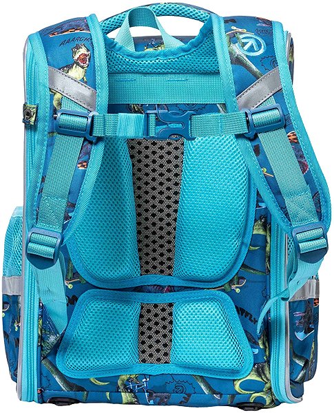 School backpack Meatfly Alex Dino Petrol .