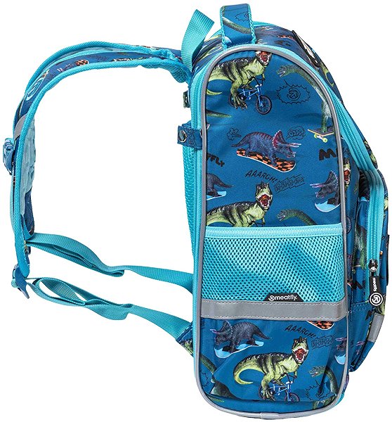 School backpack Meatfly Alex Dino Petrol .