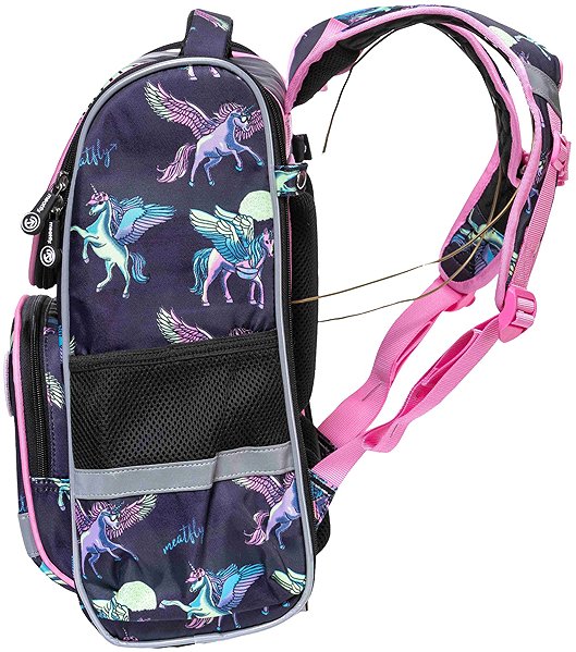 School backpack Meatfly Alex Black Unicorn .