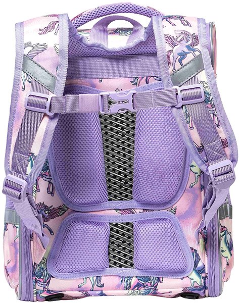 School backpack Meatfly Alex Purple Unicorn .