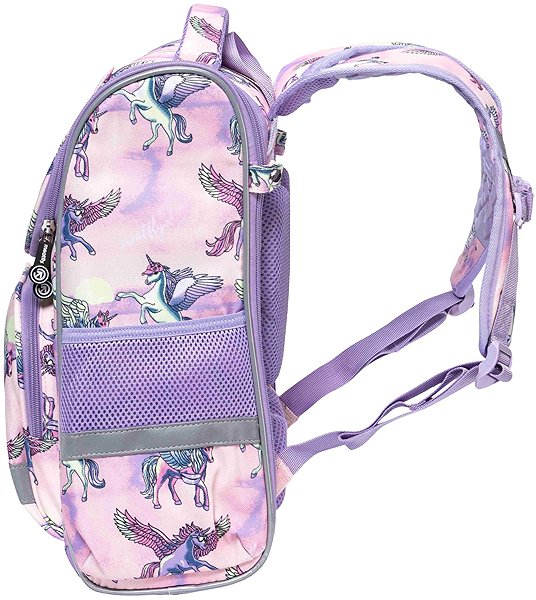 School backpack Meatfly Alex Purple Unicorn .