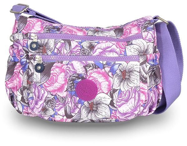 Shoulder bag METRO Flower LL177, purple .