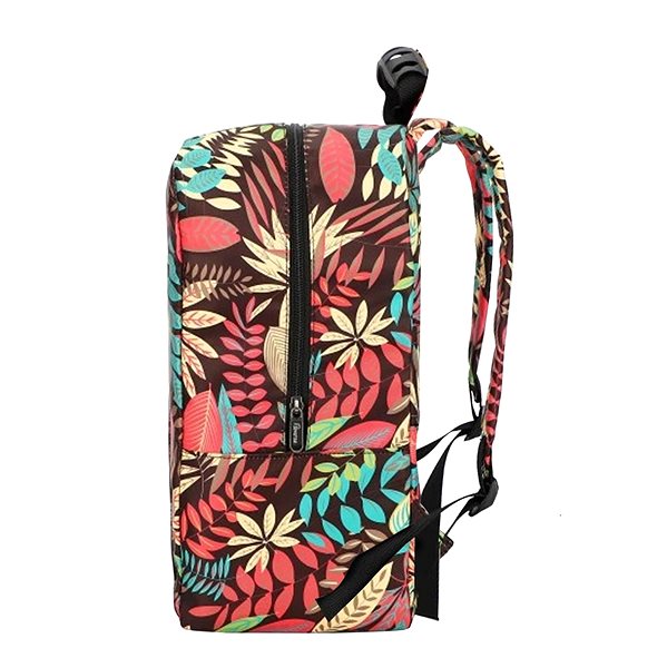 Backpack MG Bcross backpack with built-in USB cable 20 l, colour leaves .