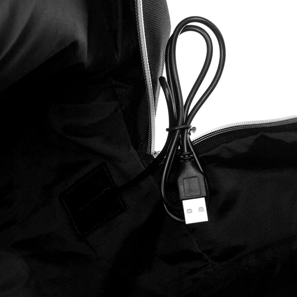 Backpack MG Bcross backpack with built-in USB cable 20 l, black .